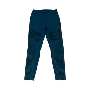 Alo dark green moto leggings